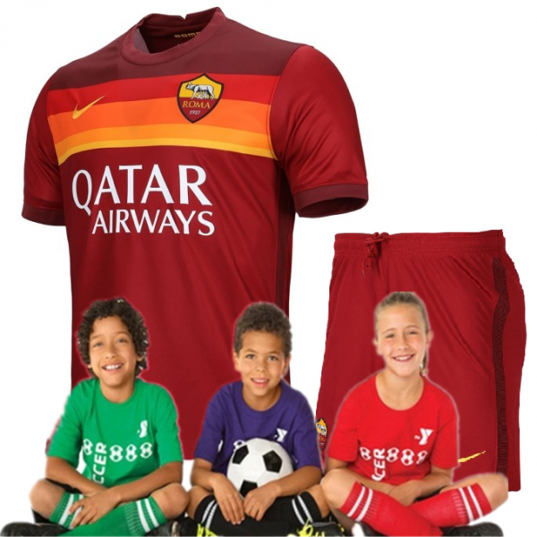 Kid's AS Roma Home Suit 20/21 (Customizable)