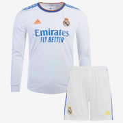 Kid's Real Madrid Home Long sleeve Suit 21/22(Customizable)